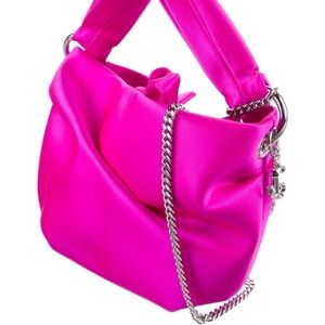 Jimmy Choo satin chain Bonny bag